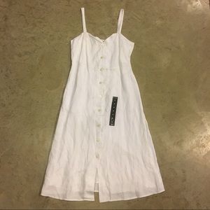 Lucky Brand white cotton and linen dress